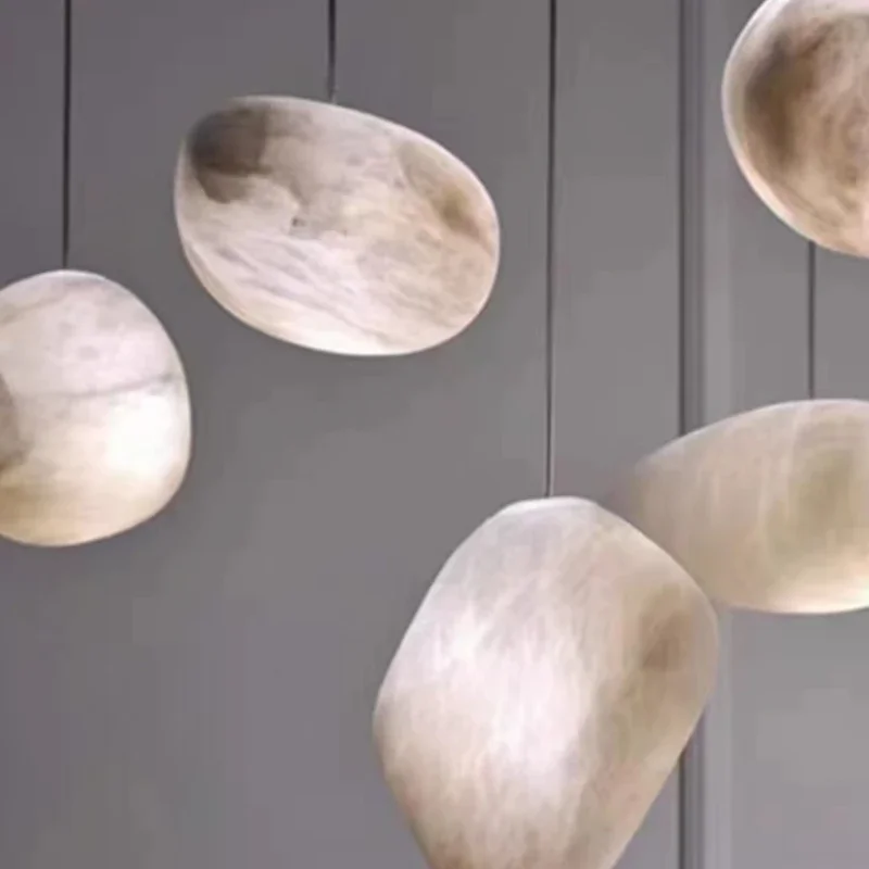 Подвесной светильник из мрамора и латуни NoEnName_Null