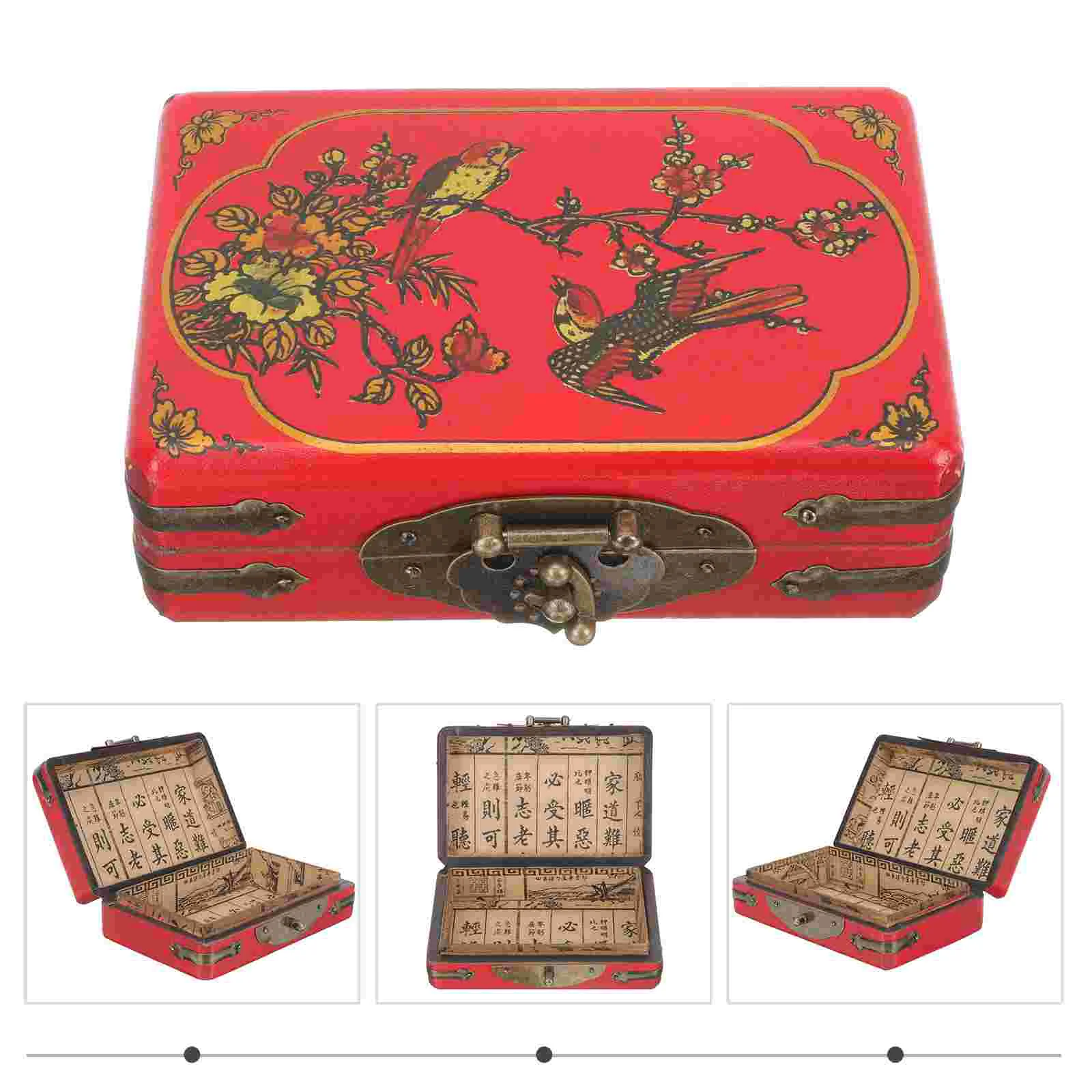 

Sundries Organizer Tabletop Decor Toy Jewelry Container Wooden Holder Necklace Desktop