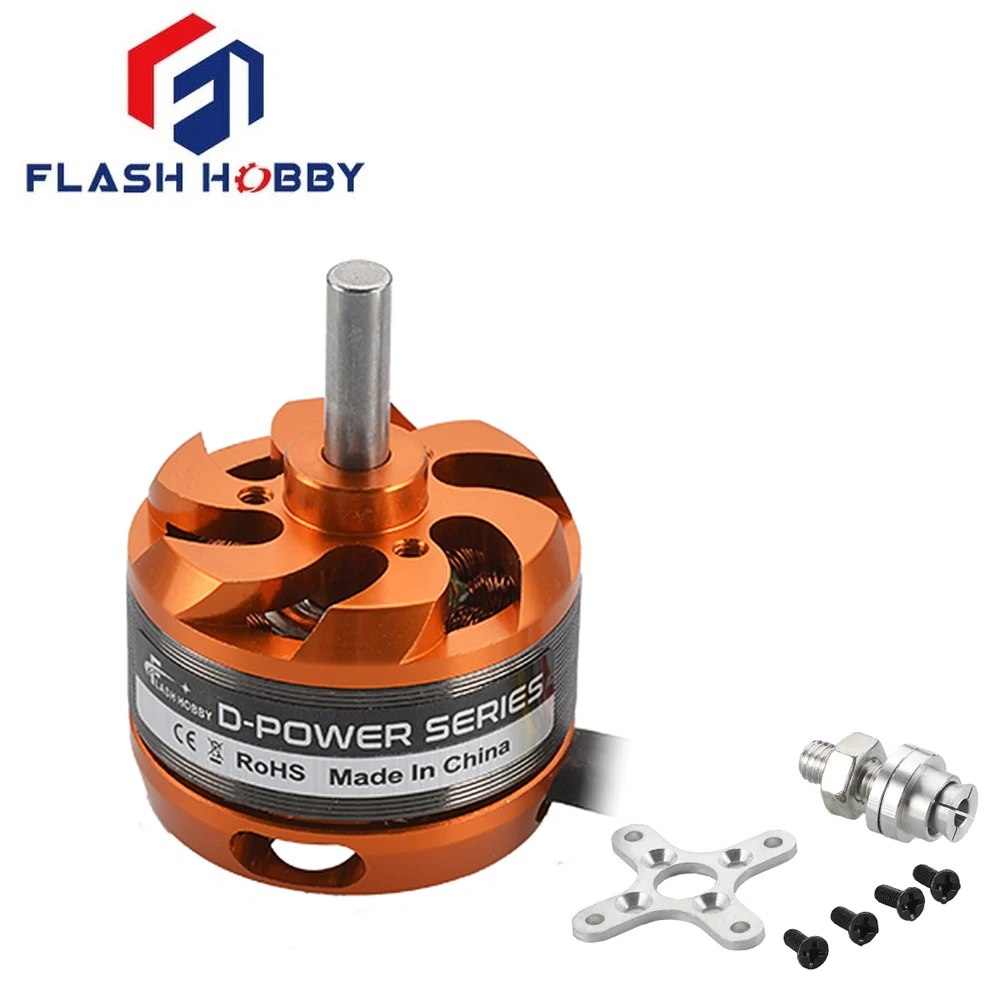 Бесщеточный двигатель для мини-мультикоптера FLASHHOBBY D3530 1100KV/ 1400KV/ 1700KV 2-4S