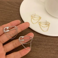 exquisite full zircon paper clip stud earrings for women girls sparkling crystal charm earrings bridal wedding jewelry gifts