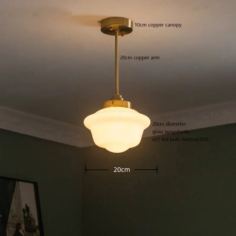 

Подвесной светильник JIANKEXING молочно-белый стеклянный