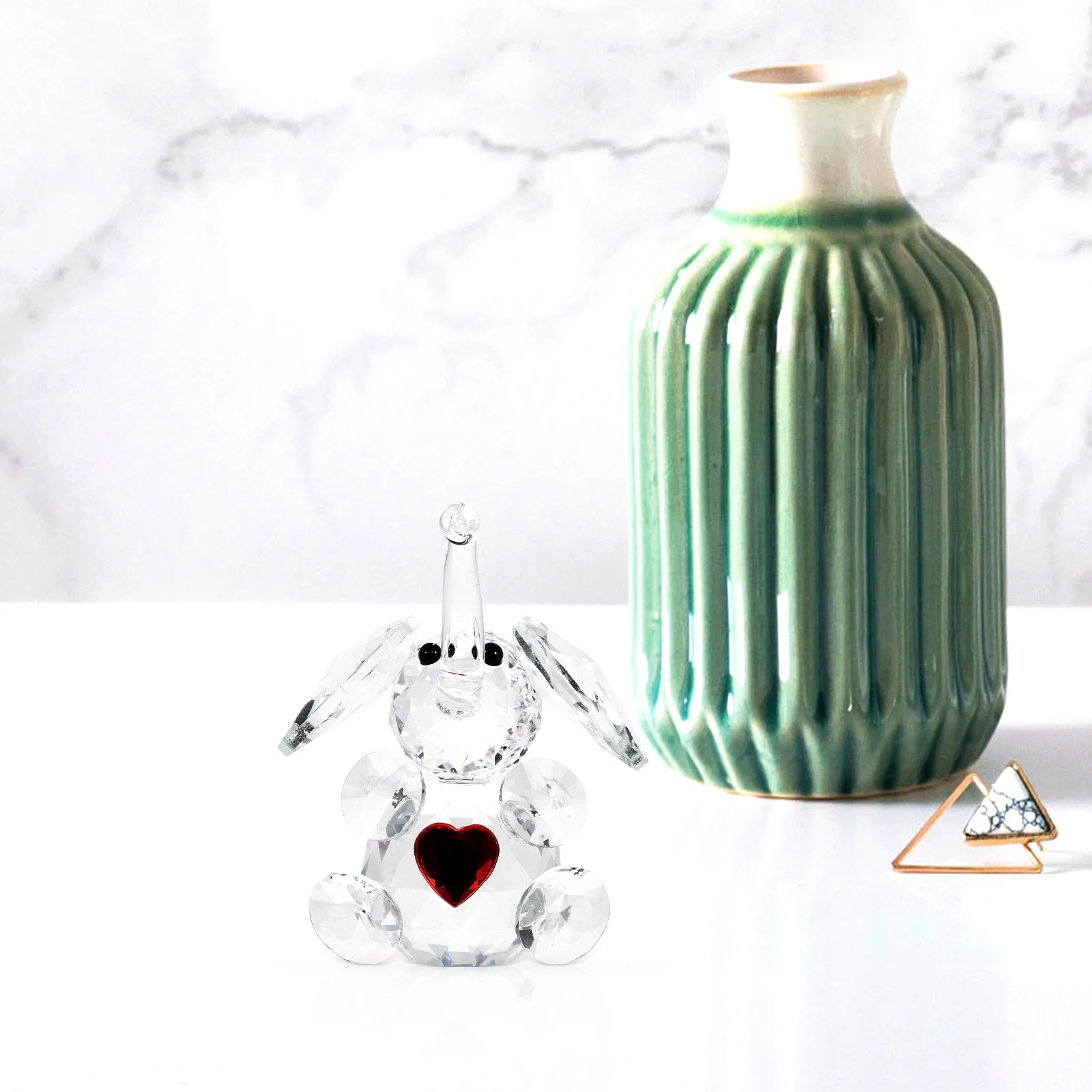

Glass Animal Figurine Animal Ornament Glass Animal Statue Animal Statue Animal Desktop Ornament