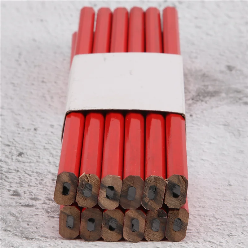 

36 Pieces 7 Inch Construction Pencils Hardwood Pencil Octagonal Flat Carpenter Pencils Woodworking Marking