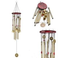 1pc wind chimes bells tubes bells copper metal windchime outdoor yard balcony garden home decor decoration wind chimes