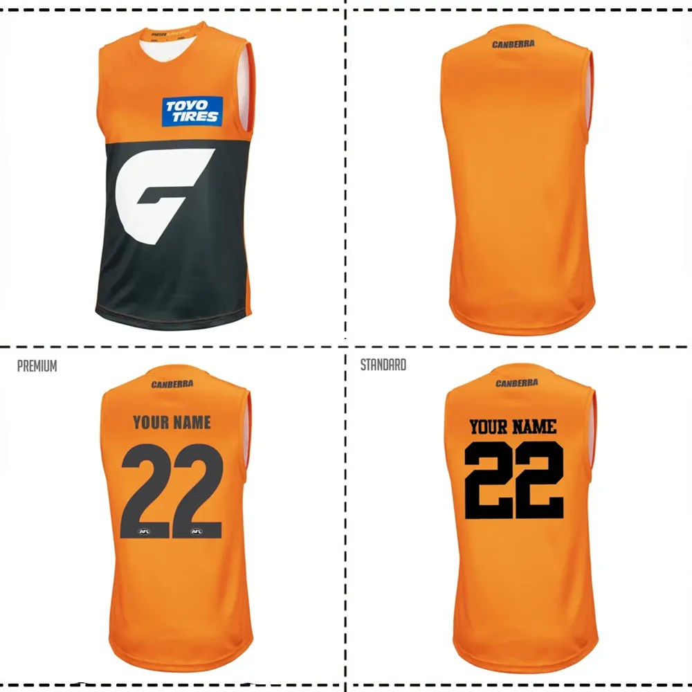 

2022/23 GWS GIANTS HOME GUERNSEY Регби Джерси размер S-M-L-XL-XXL-3XL-4XL-5XL