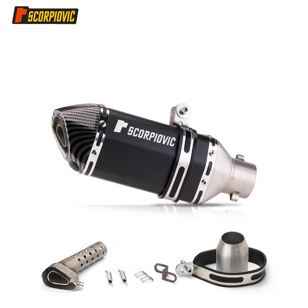 

Выхлопная труба для мотоцикла 300 мм с глушителем дБ, горшок для мотоцикла, выхлопная труба для мотоцикла для Yamaha Honda Kawasaki Ducati