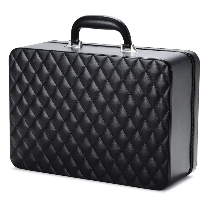 Factory direct supply high-end large-capacity jewelry storage box watch necklace brooch bracelet jewelry portable portable