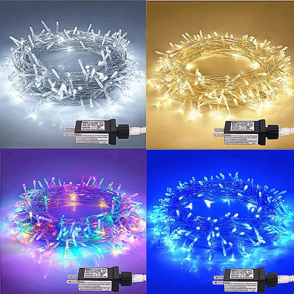 

Curtain LED String Lights Christmas Decoration 13m 110V Stars Lamp Holiday Wedding Fairy Garland Lights For Bedroom Outdoor Home
