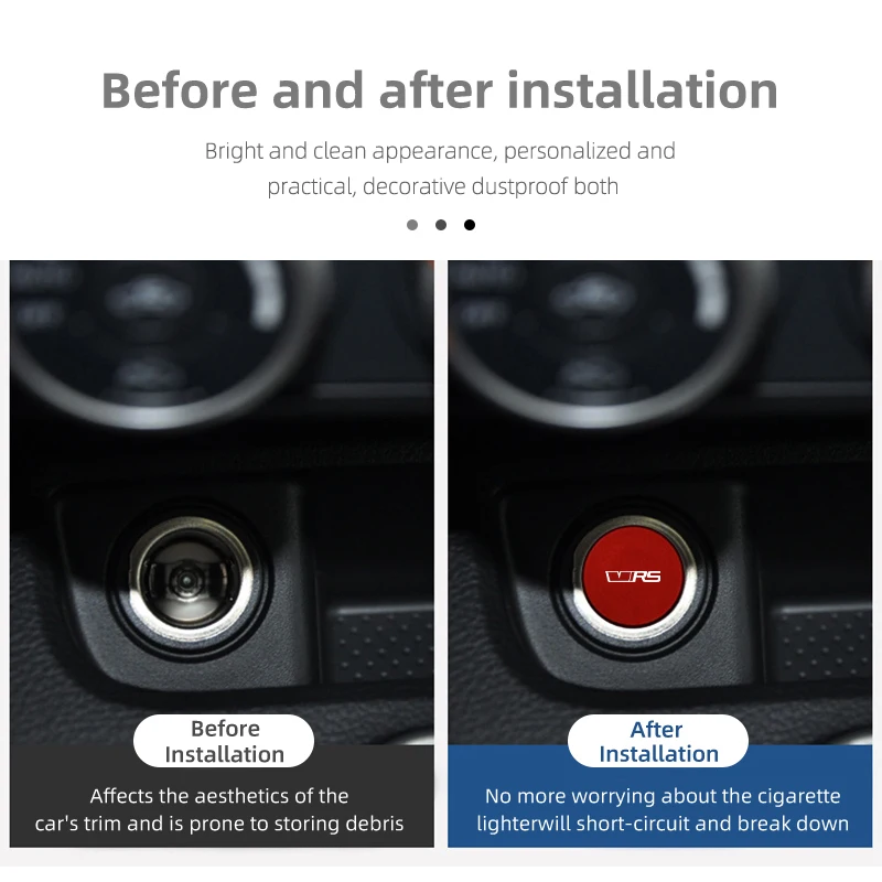 Крышка для автомобильного прикуривателя Skoda Octavia 2 3 Rapid Kodiaq Karoq Fabia Kamiq Superb MK3