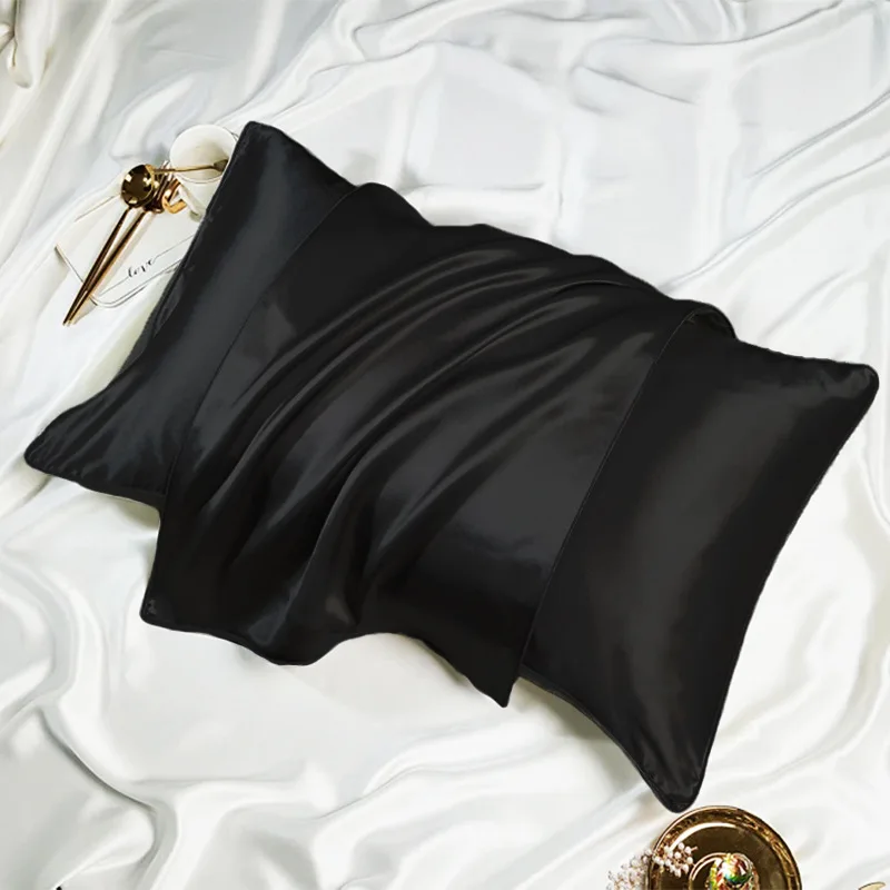 Роскошная антивозрастная наволочка из шелкового шелка Momme 6A класса 19 | Дизайн
