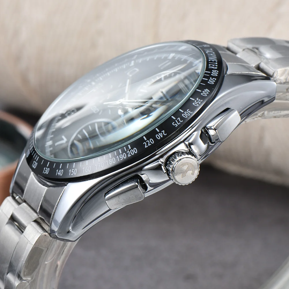 AAA Rado Original Brand Watches For Mens Luxury Multifunction Automatic Date Watch Business Full Steel Chronograph Top Clocks