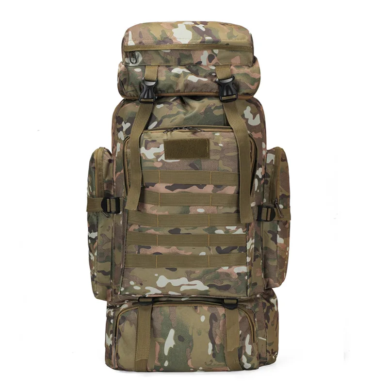 

Водонепроницаемый Камуфляжный тактический рюкзак 80 л, мужские армейские рюкзаки большой вместимости, рюкзак для кемпинга, уличная сумка дл...