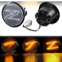 2pcs led dynamic side marker light turn signal sequential blinker indicator for 2009 2015 nissan 370z auto led lights