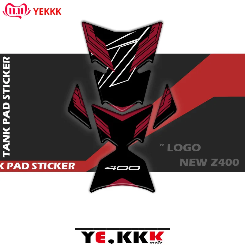 

3D Stereo Fuel Gas Tank Pad Protector Decal Stickers Full Z Logo 2019-2023 New For Kawasaki Z400 Ninja Z 400
