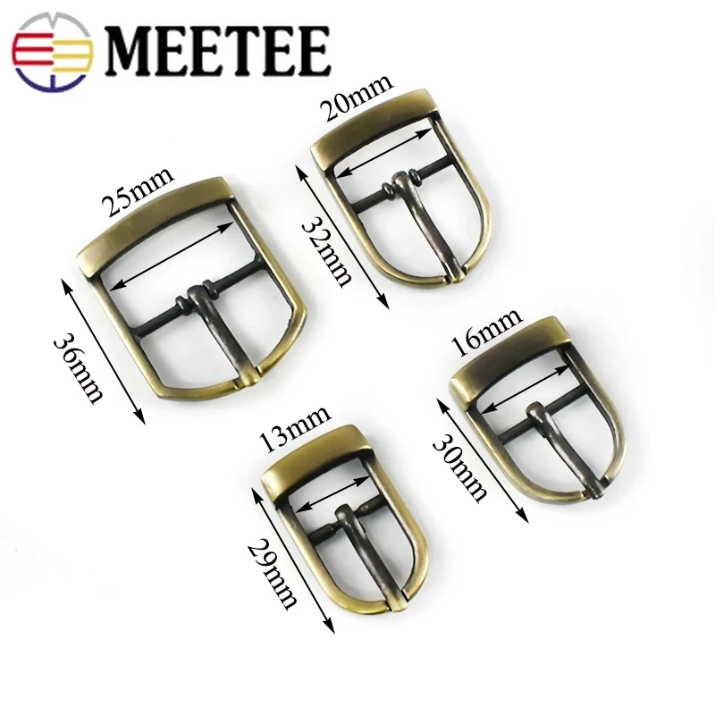 Meetee 5/10 шт. 13/16/20/25 мм металлическая застежка пряжки ремня ремешок слайдер Пряжка