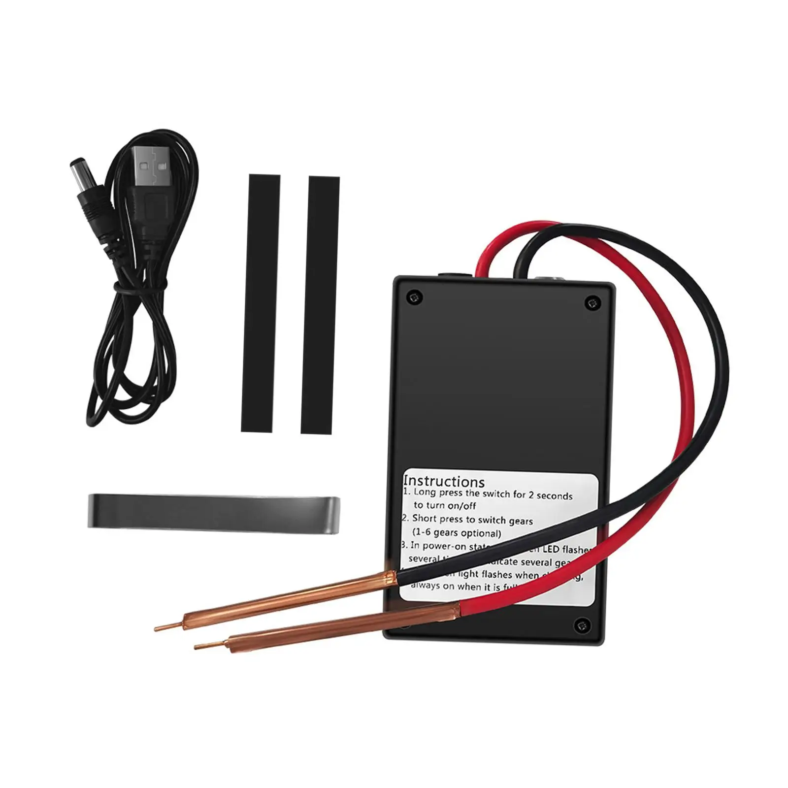 

Handheld Spot Welder with Nickel Sheet Quick Release Pen 6 Gears DIY Spot Weld Machine for Battery Plate Spot Welding