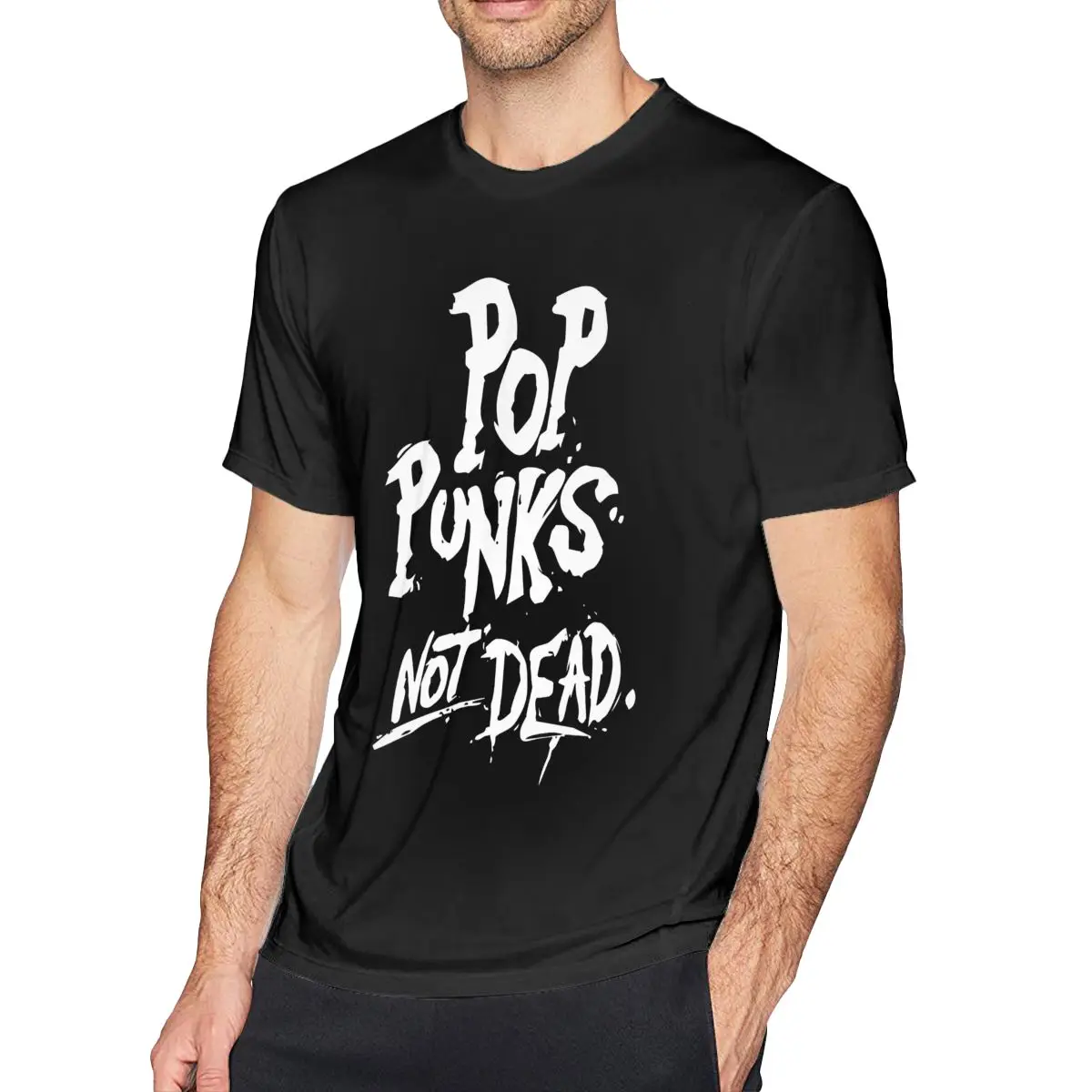 

Pop Punks Not Dead T Shirt Music Cotton Male T-Shirt Plus size Print Tee Shirt Basic