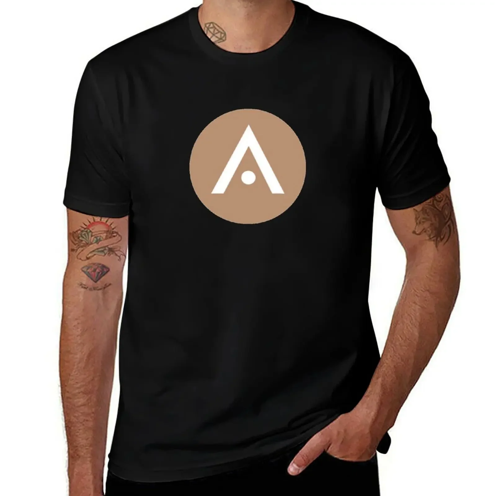 _ Коричневая футболка с логотипом Aveda оверсайз аниме корейская мода милая одежда