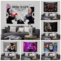 graffiti monkey wall tapestry home decoration hippie bohemian decoration divination wall hanging home decor