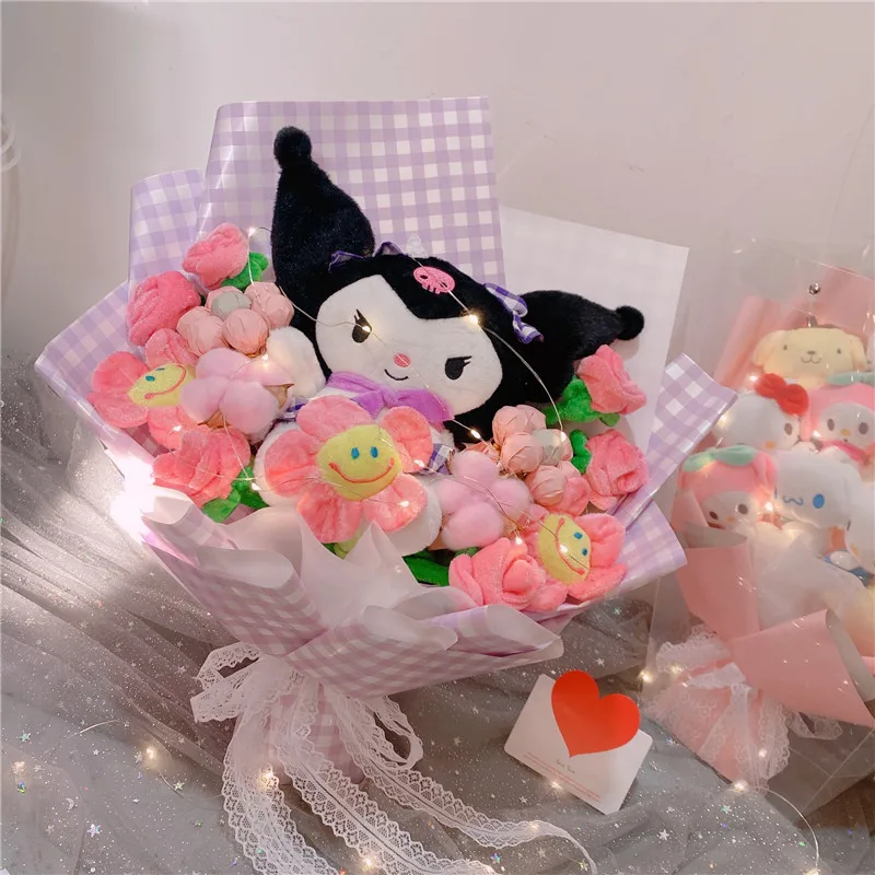 Аниме Sanrio Hello Kitty Kuromi мой мелодия Коричный Свадебный фотобукет подарок на день