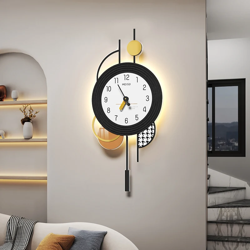

Luxury Modern Large Wall Clock Digital Silent Nordic Creative Wall Clock Black Loft Luminous Orologio Da Parete Decoration T50GZ