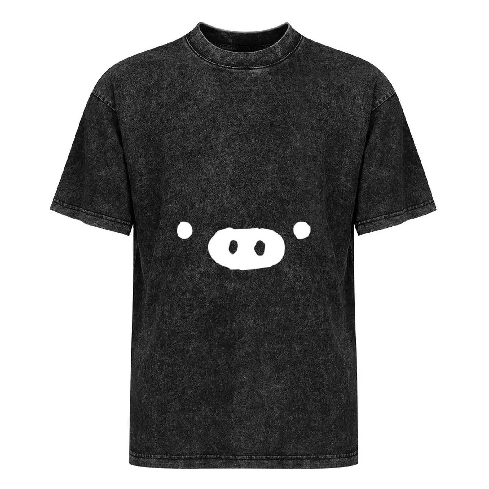 Monokuro Boo-Черная футболка большого размера эстетическая одежда для мужчин