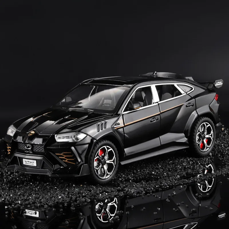 

1:24 URUS SUV Alloy Sports Car Model Diecast Metal Toy Off-road Vehicles Car Model Simulation Sound and Light Childrens Toy Gift