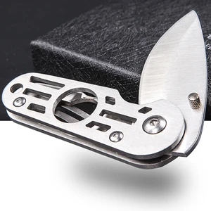 2 в 1, карманный нож из нержавеющей стали для резки сигар