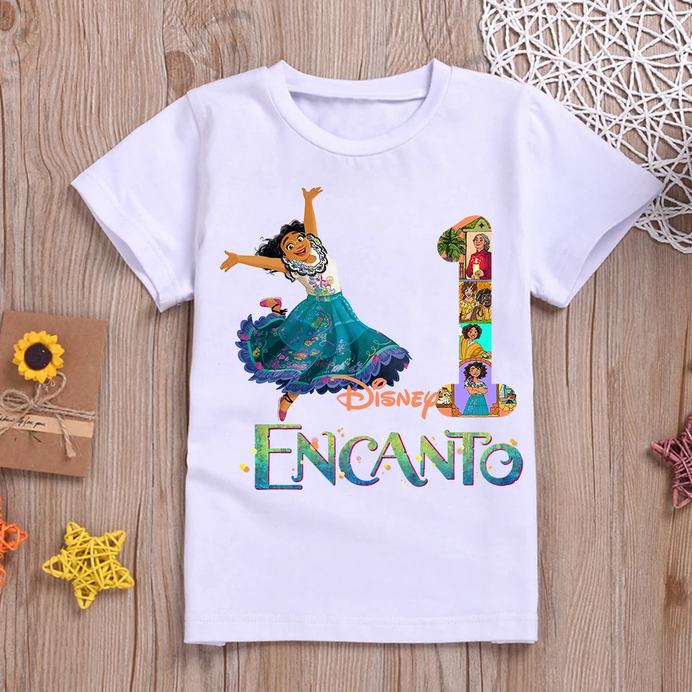 Kids T-Shirts Birthday Number 1-10 Years Children Cartoon Kawaii Casual Clothes Anime Print Top Boy Girl Gift Tee,Drop Ship