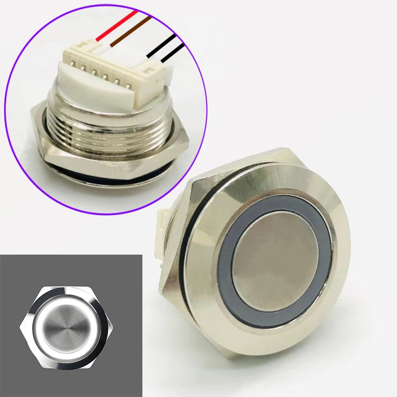 

Металлический кнопочный переключатель 12/16/19/22/25/30 мм