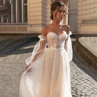 sweetheart long sleeved wedding dress for women hy006 lace elegant a line tulle bride gowns vestido de novias %d1%81%d0%b2%d0%b0%d0%b4%d0%b5%d0%b1%d0%bd%d0%be%d0%b5 %d0%bf%d0%bb%d0%b0%d1%82%d1%8c%d0%b5