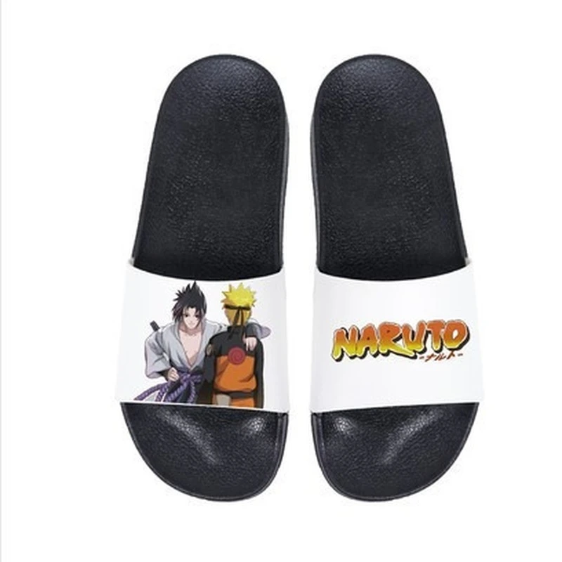 Шлепанцы Naruto Sasuke мужские летние домашние Нескользящие сандалии с мягкой