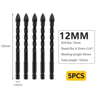 new 7pcs 34568mm efficient universal drilling tool multifunctional cemented carbide drill bits for marble mirrors glass