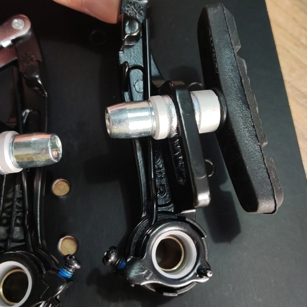 Фото TEKTRO Mini-V RX1 BMX штангенциркуль из алюминиевого сплава боковой Тяговый тормоз велосипедный зажим длина руки 80 мм с 836,12 Тормозная обувь №3