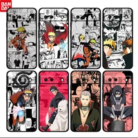 cartoon naruto cool guys shockproof cover for google pixel 7 6 pro 6a 5 5a 4 4a xl 5g black phone case shell soft fundas coque