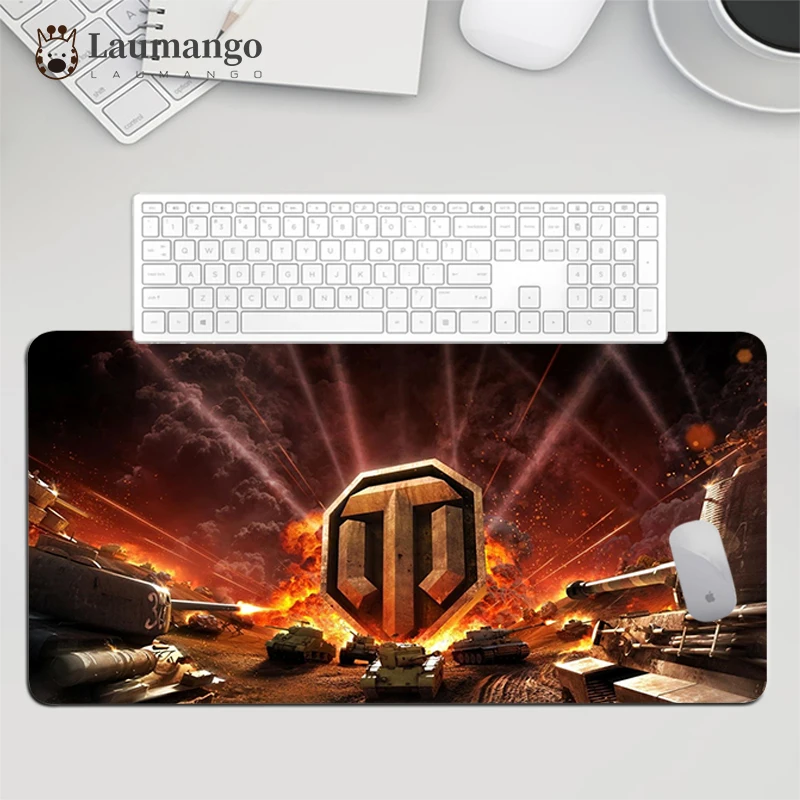 

Резиновые коврики для клавиатуры и мыши World Of Tanks Ped, аниме, компьютерный Настольный коврик, игровые аксессуары, большой игровой коврик для мы...