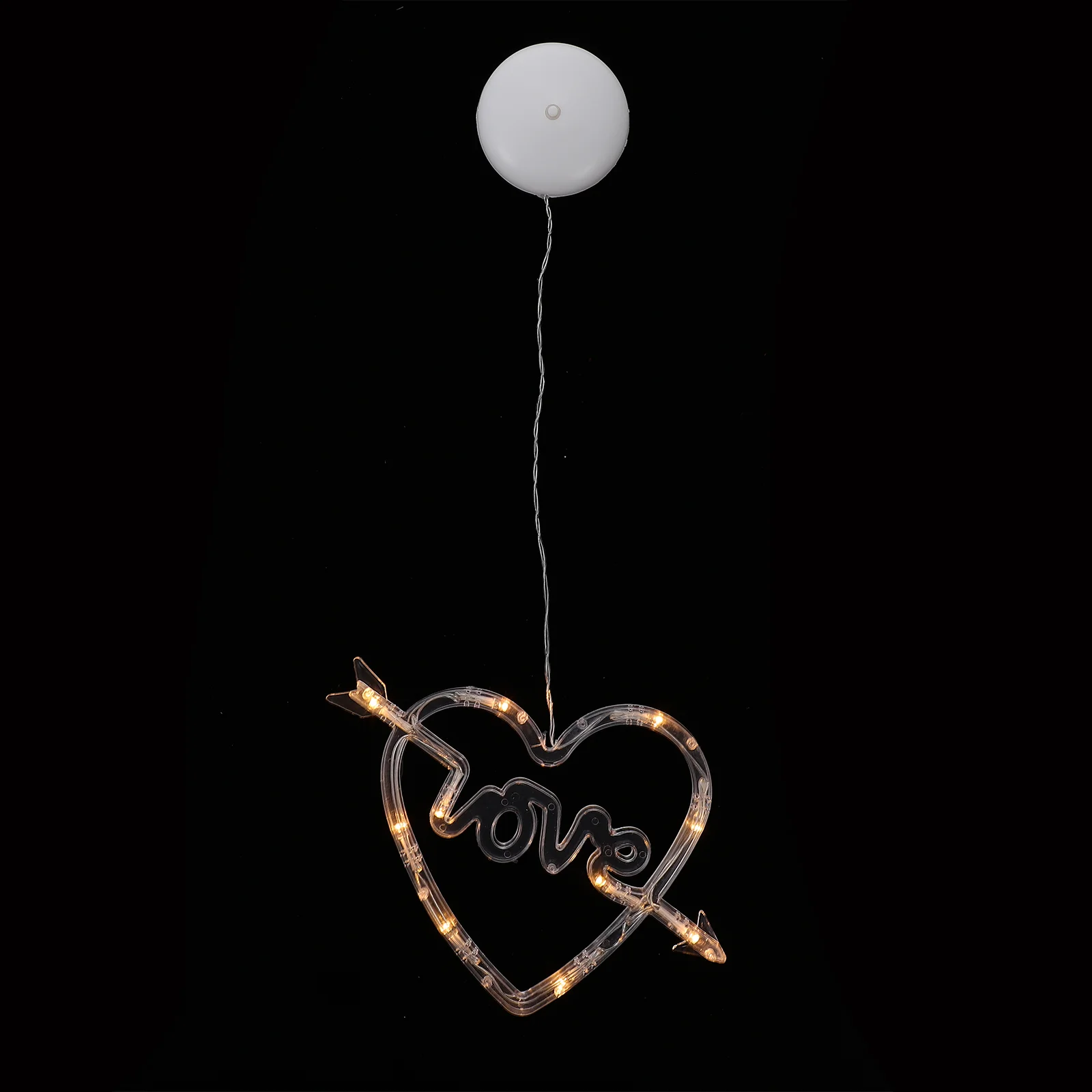 

Love Heart Suction Cup Light Valentine's Day Hanging Light Chic Curtain Light