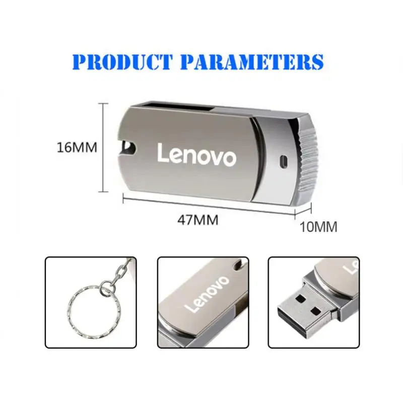 Оригинальный флэш-накопитель Lenovo 16 ТБ USB3.0 Type-C USB-накопитель U-диск