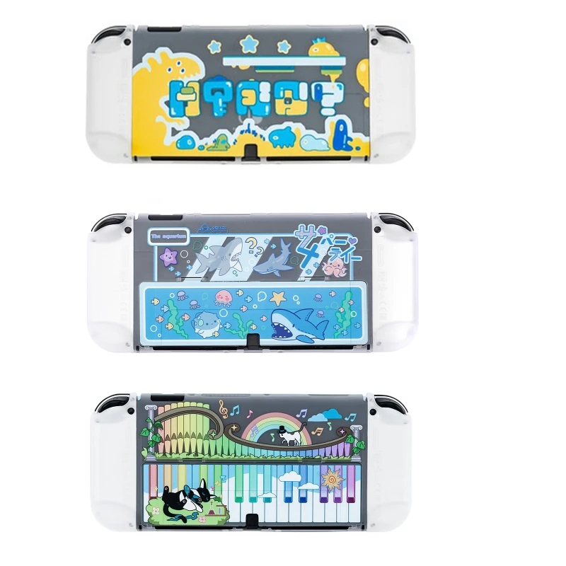 

For Switch OLED Case Clear Protective Case Protector Cover Compatible with Switch OLED Hard PC Protective Cover New