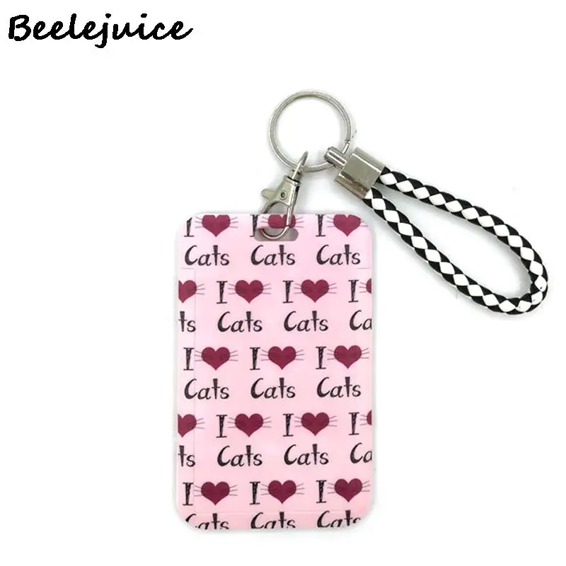 

Ремешок для ключей с надписью «I love Cat»