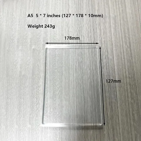 Прозрачная гелевая печатная пластина A4 силиконовая