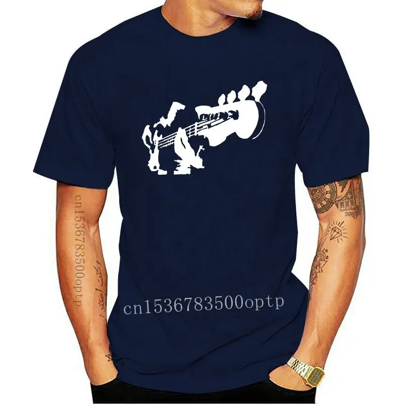 

Camiseta de manga corta para hombre, camisa Hipster, con diseño de mano, bajo, guitarra, jugador, nuevo, 2021est