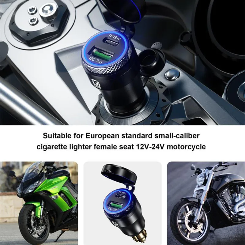 Алюминиевое Автомобильное зарядное USB-устройство 30 Вт PD Type-C и QC 3 0 адаптер для