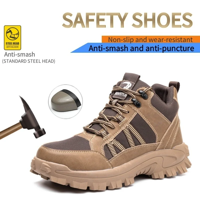 

Мужская Рабочая защитная обувь, рабочие кроссовки с защитой от проколов, Мужская неразрушаемая рабочая обувь, мужские ботинки, легкая мужская обувь, защитные ботинки