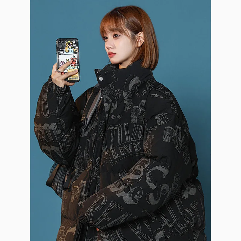 Fashion New Thickened Section Down Cotton Jacket For Women HipHop Coats Women Thickened Outdoor Jacket Winter Clothes Female