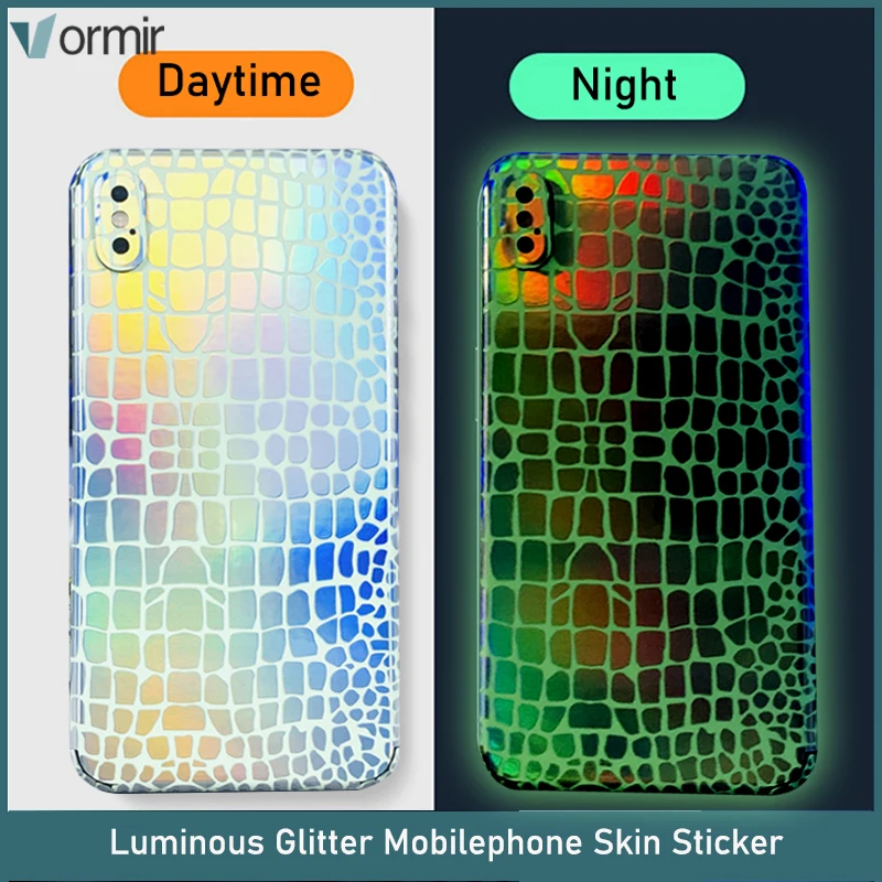 Vormir Luminous Embossed Stickers for Cellphone Skins Shiny Rear Back Housing Cover Protective Films for Plotter Cutter Machine