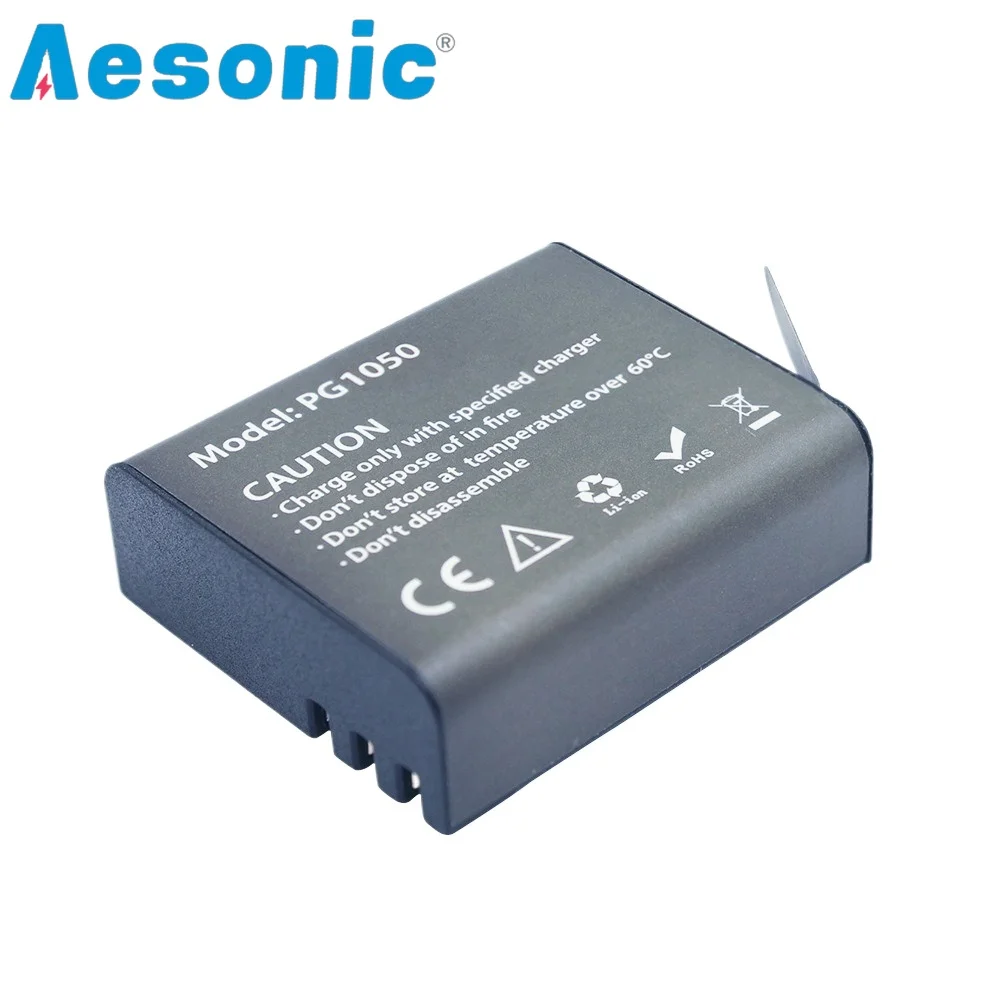 1 шт. перезаряжаемая батарея для экшн-камеры 3 7 В PG1050 мАч EKEN H9 H9R H3 H3R H8PRO H8R SJ4000 SJCAM