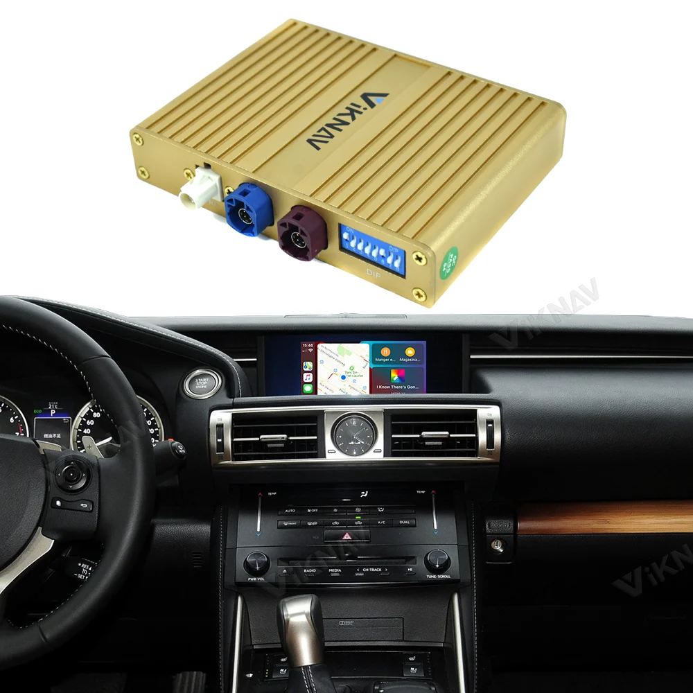 Фото Беспроводной декодер Carplay для Lexus IS 2013-2014, Android, авто, мультимедийный плеер, интерфейс Linux, Mirror Link Air Play №2