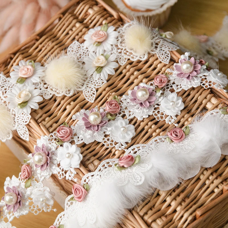 

Lace Ribbon For Wedding Decor Dress Household Embroidery Decorative Lace DIY Mesh Jacquard Garment Sewing Ribbon Craft Supplies