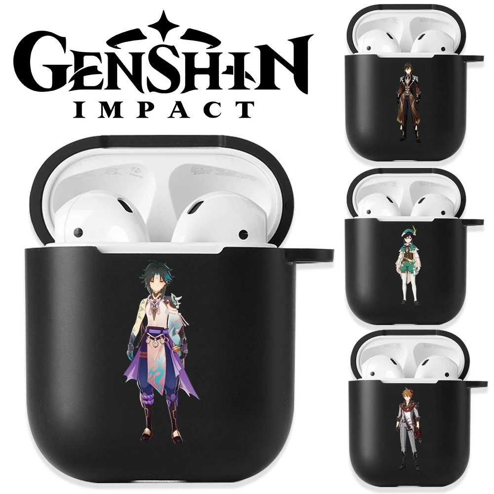 

Hot Genshin Impact Characters Soft Silicone Case for Airpods Pro 3 2 1 Zhongli Hutao Xiao Figures Cover Bluetooth Earphone Cases